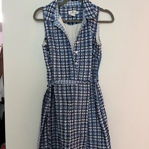 Vineyard Vines Blue A-Line Sleeveless Dress